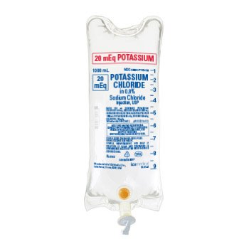 (40 MMOL/L) POTASSIUM CHLORIDE IN 0.9% SODIUM CHLORIDE INJECTION USP