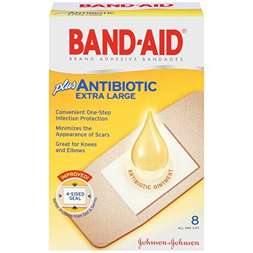 BAND-AID BRAND ADHESIVE BANDAGES PLUS ANTIBIOTIC