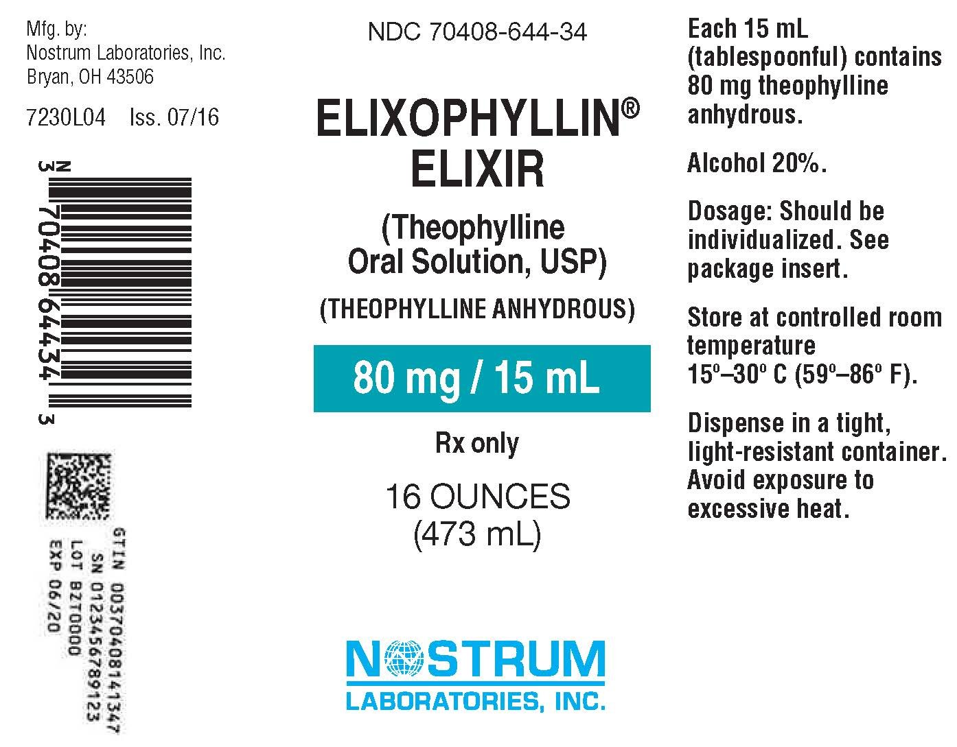 ELIXIR DE THEOPHYLLINE