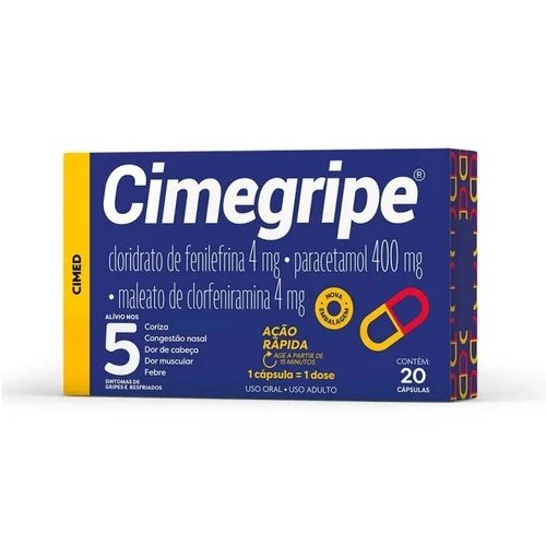 PARACETAMOL + MALEATO DE CLORFENIRAMINA + CLORIDRATO DE FENILEFRINA
