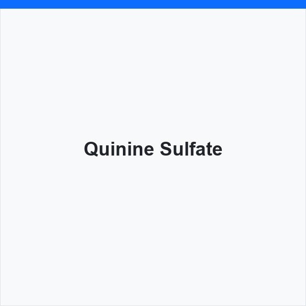 Quinine Sulfate