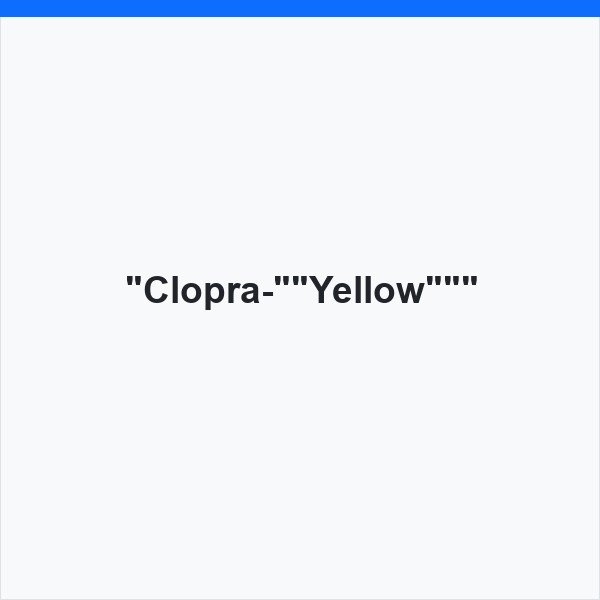 "Clopra-""Yellow"""